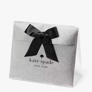 Kate Spade metallic gift bag box.